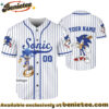 Custom Sonic Baseball Jersey, Disney Jersey, Anime Jersey - Ver 12