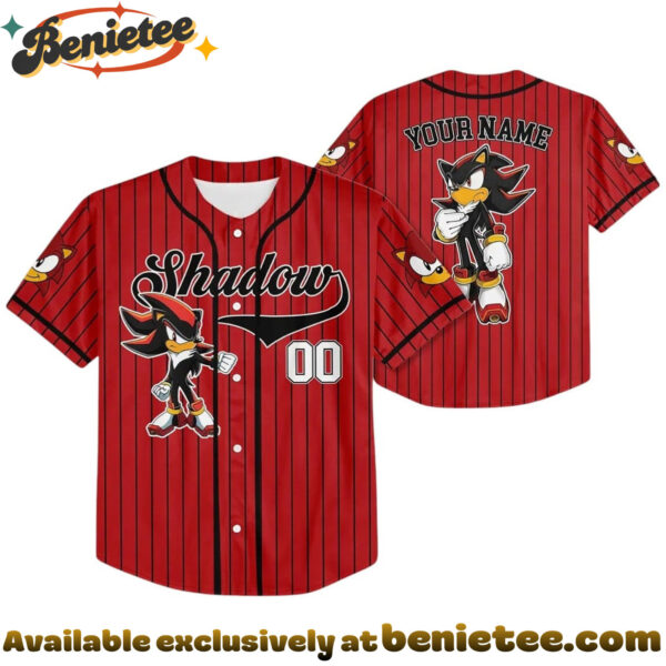 Custom Sonic Baseball Jersey, Disney Jersey, Anime Jersey - Ver 6