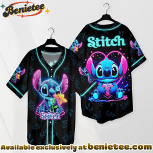Customize Stitch Baseball Jersey, Disney Jersey, Anime Jersey - Ver 2