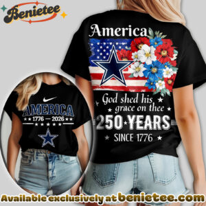 Dallas Cowboys Premium NFL America God Shed His Grace On Thee Women Tshirt, Hoodie, Sweatshirt