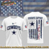 Dallas Cowboys Premium NFL Ice Support 3D Tshirt, Sweatshirt, Hoodie