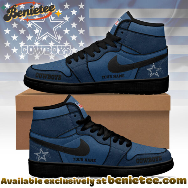 Dallas Cowboys Premium NFL Pride Jordan 1 High Top Sneaker Nike Air Jordan 1
