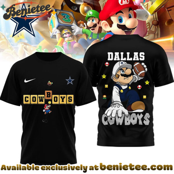Dallas Cowboys Premium NFL Super Mario 3D Tshirt, Sweatshirt, Hoodie