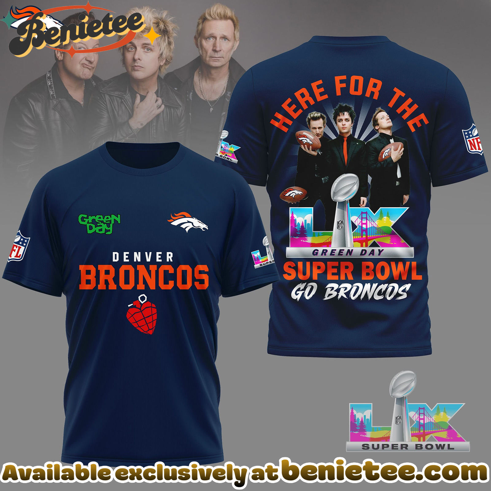Denver Broncos Premium NFL 2026 Super Bowl 3D Tshirt, Sweatshirt, Hoodie - Ver 3