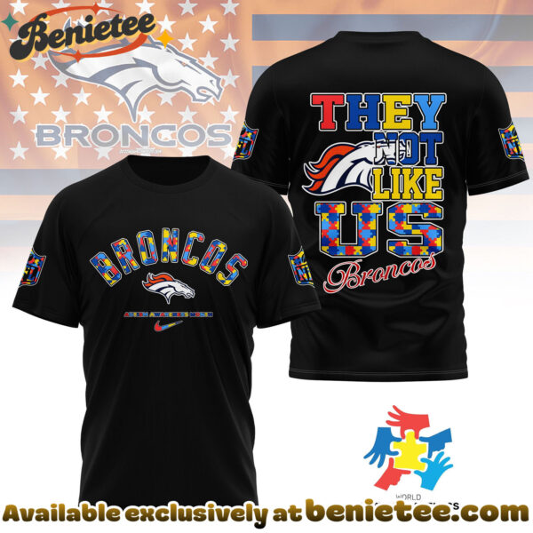 Denver Broncos Premium NFL Autism Awareness Month 3D Tshirt, Hoodie, Sweatshirt