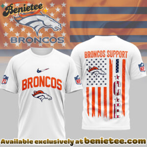 Denver Broncos Premium NFL Ice Support 3D Tshirt, Sweatshirt, Hoodie