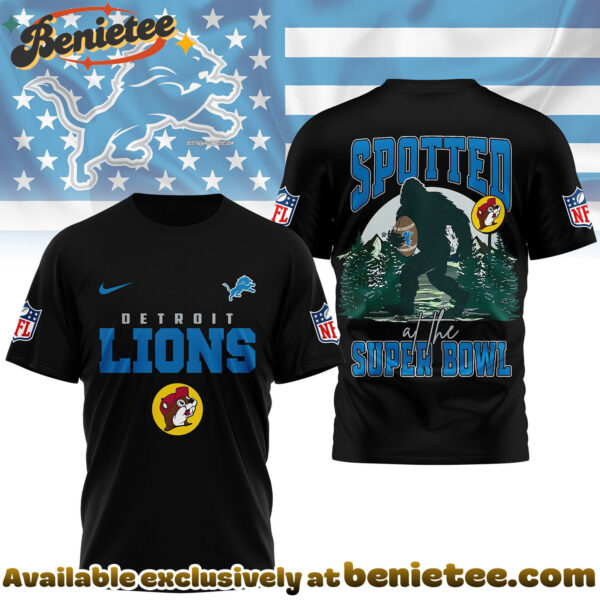 Detroit Lions Premium NFL Spotted at the Super Bowl 3D Tshirt, Sweatshirt, Hoodie