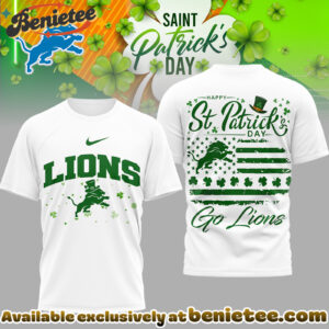 Detroit Lions Premium NFL St. Patricks Day 3D Tshirt, Hoodie, Sweatshirt