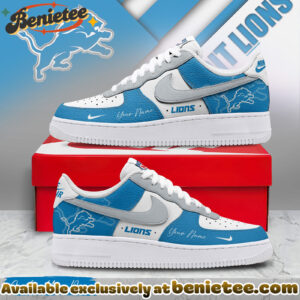 Detroit Lions Premium SHOES Air Force 1 Victory Pride Limited Edition