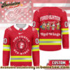 Detroit Red Wings Premium NHL Snoopy Firefighter Hockey Jersey