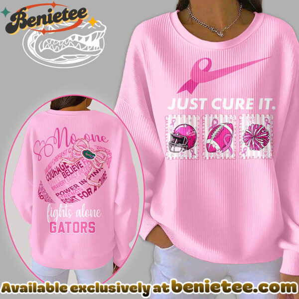 Florida Gators Premium NCAA Breast Cancer Awareness T-Shirt And Sweatshirt