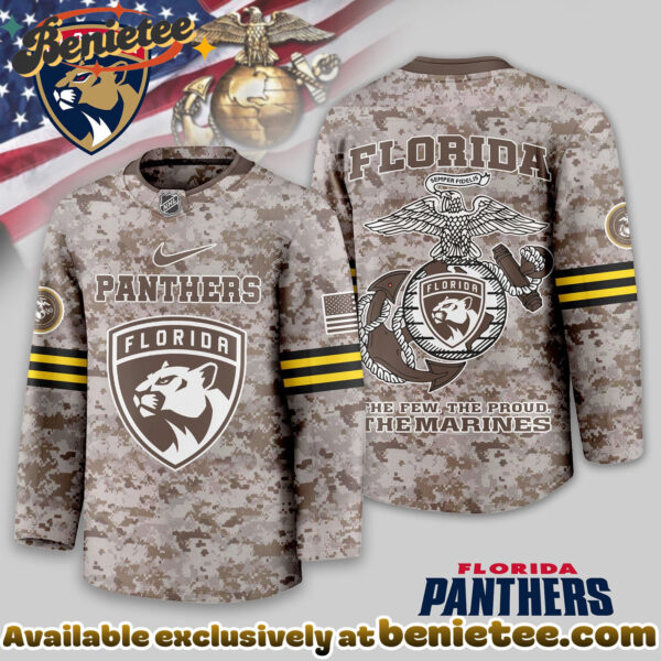 Florida Panthers Premium NHL U.S.M.C Hockey Jersey