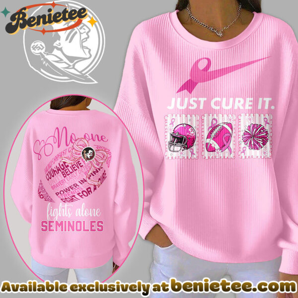 Florida State Seminoles Premium NCAA Breast Cancer Awareness T-Shirt And Sweatshirt
