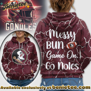 Florida State Seminoles Premium NCAA Messy Bun Game On 3D Hoodie, Sweatshirt, Tshirt