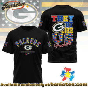 Green Bay Packers Premium NFL Autism Awareness Month 3D Tshirt, Hoodie, Sweatshirt
