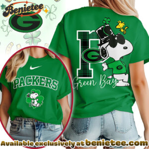 Green Bay Packers Premium NFL Snoopy St Patricks Day Tshirt, Hoodie, Sweatshirt