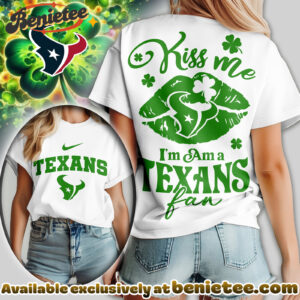 Houston Texans Premium NFL Kiss Me St. Patricks Day Women Tshirt, Hoodie, Sweatshirt