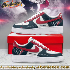 Houston Texans Premium SHOES Air Force 1 Victory Pride Limited Edition