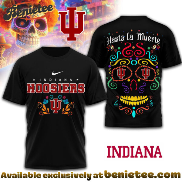 Indiana Hoosiers Premium NCAA Day of the Dead 3D Tshirt, Sweatshirt, Hoodie