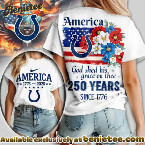 Indianapolis Colts Premium NFL America God Shed His Grace On Thee Women Tshirt, Hoodie, Sweatshirt