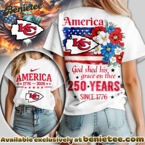 Kansas City Chiefs Premium NFL America God Shed His Grace On Thee Women Tshirt, Hoodie, Sweatshirt