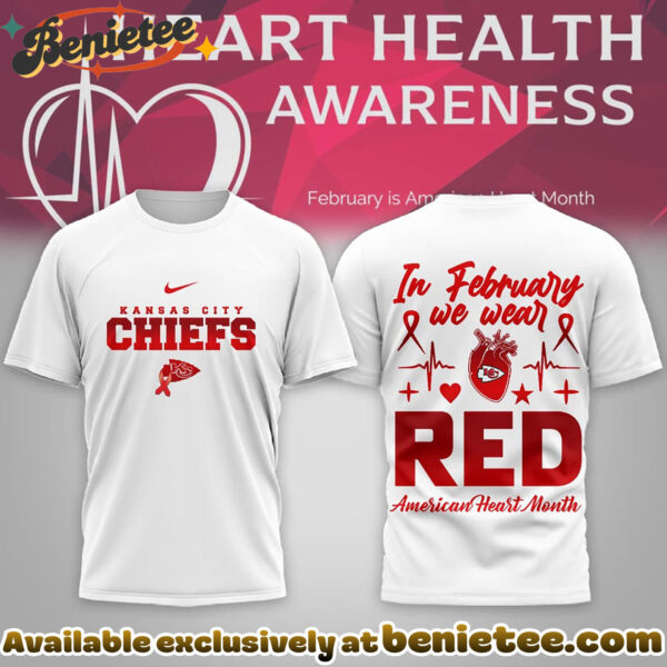 Kansas City Chiefs Premium NFL American Heart Month Tshirt, Sweatshirt, Hoodie