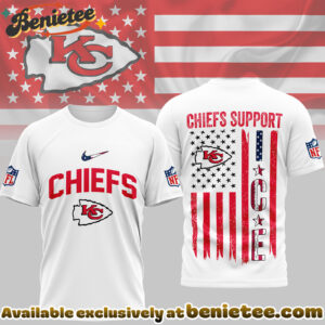 Kansas City Chiefs Premium NFL Ice Support 3D Tshirt, Sweatshirt, Hoodie