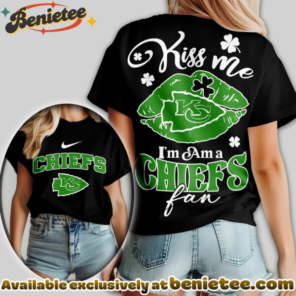 Kansas City Chiefs Premium NFL Kiss Me St. Patricks Day Women Tshirt, Hoodie, Sweatshirt