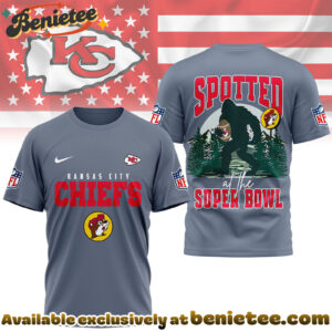 Kansas City Chiefs Premium NFL Spotted at the Super Bowl 3D Tshirt, Sweatshirt, Hoodie