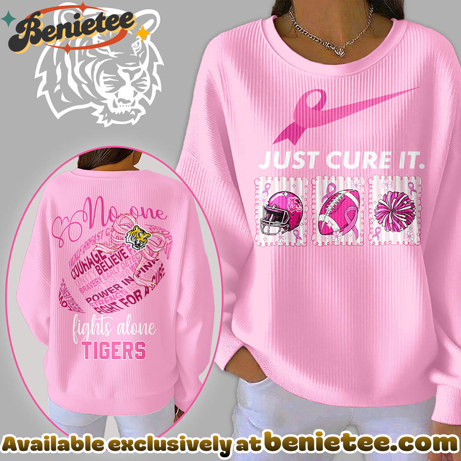 LSU Tigers Premium NCAA Breast Cancer Awareness T-Shirt And Sweatshirt