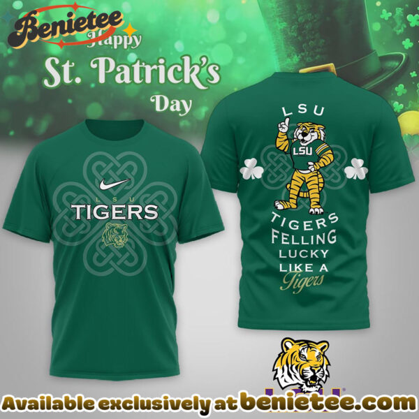 LSU Tigers Premium NCAA Lucky St Patricks Day Tshirt, Hoodie, Sweatshirt