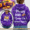 LSU Tigers Premium NCAA Messy Bun Game On 3D Hoodie, Sweatshirt, Tshirt