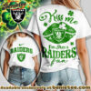 Las Vegas Raiders Premium NFL Kiss Me St. Patricks Day Women Tshirt, Hoodie, Sweatshirt
