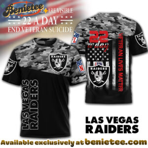 Las Vegas Raiders Premium NFL Veteran Suicide Awareness 3D Tshirt, Sweatshirt, Hoodie