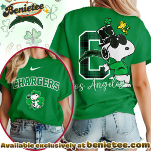 Los Angeles Chargers Premium NFL Snoopy St Patricks Day Tshirt, Hoodie, Sweatshirt
