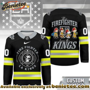 Los Angeles Kings Premium NHL Snoopy Firefighter Hockey Jersey