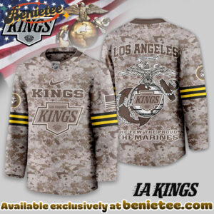 Los Angeles Kings Premium NHL U.S.M.C Hockey Jersey
