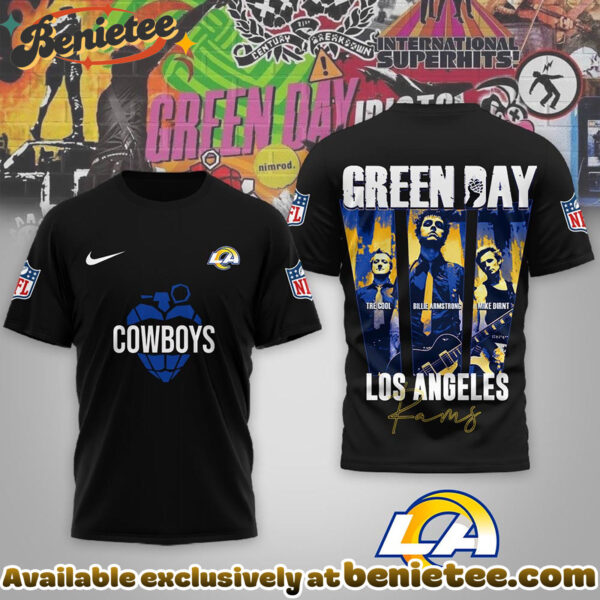 Los Angeles Rams Premium NFL Premium NFL Green Day X Super Bowl LX Special Edition 3D Tshirt, Hoodie, Sweatshirt