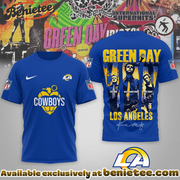 Los Angeles Rams Premium NFL Premium NFL Green Day X Super Bowl LX Special Edition 3D Tshirt, Hoodie, Sweatshirt