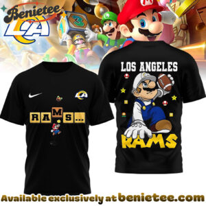 Los Angeles Rams Premium NFL Super Mario 3D Tshirt, Sweatshirt, Hoodie