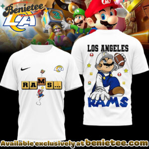 Los Angeles Rams Premium NFL Super Mario 3D Tshirt, Sweatshirt, Hoodie