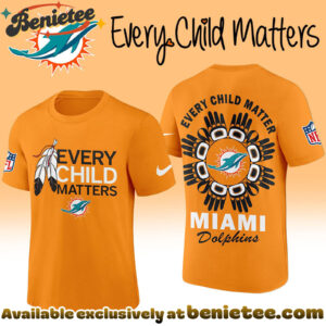 Miami Dolphins Premium NFL Every Child Matters 3D Tshirt, Sweatshirt, Hoodie