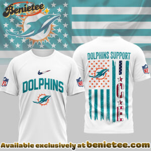 Miami Dolphins Premium NFL Ice Support 3D Tshirt, Sweatshirt, Hoodie