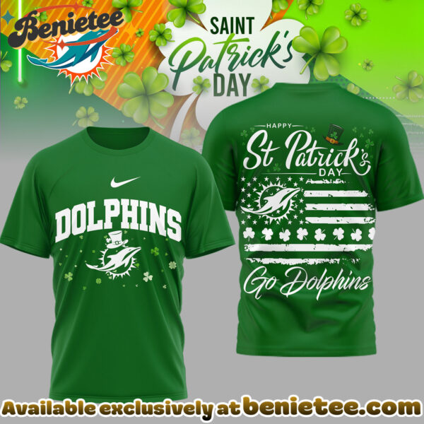Miami Dolphins Premium NFL St. Patricks Day 3D Tshirt, Hoodie, Sweatshirt