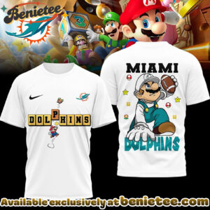 Miami Dolphins Premium NFL Super Mario 3D Tshirt, Sweatshirt, Hoodie