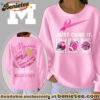 Michigan Wolverines Premium NCAA Breast Cancer Awareness T-Shirt And Sweatshirt