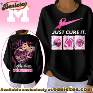Michigan Wolverines Premium NCAA Breast Cancer Awareness T-Shirt And Sweatshirt