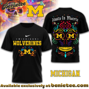 Michigan Wolverines Premium NCAA Day of the Dead 3D Tshirt, Sweatshirt, Hoodie