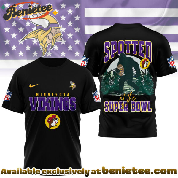 Minnesota Vikings Premium NFL Spotted at the Super Bowl 3D Tshirt, Sweatshirt, Hoodie