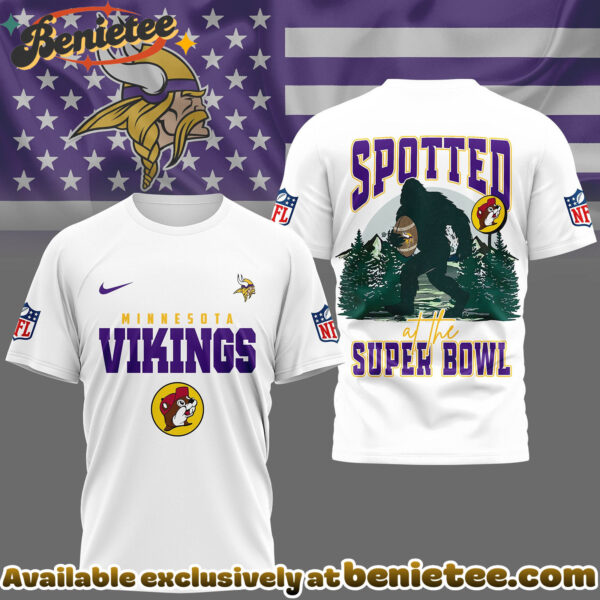 Minnesota Vikings Premium NFL Spotted at the Super Bowl 3D Tshirt, Sweatshirt, Hoodie